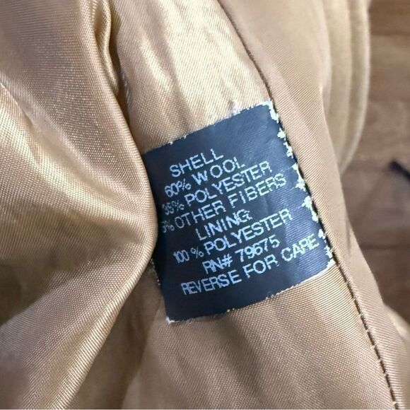 Michael Kors Asymmetrical Belted Walker Coat Wool Blend Camel Gold hardware - Picture 10 of 11